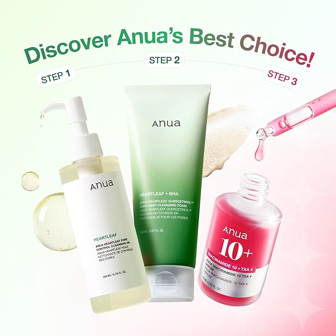 “ANUA 3-Step Skincare Set on Amazon”